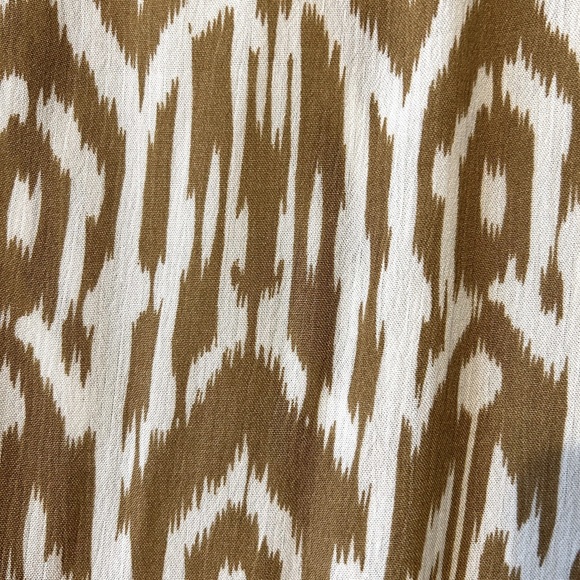 Umgee Ikat Print Kimono Bell Sleeve Tie Front 1X/2X Fray Edge Boho Cardigan - Picture 6 of 9